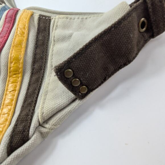 Disney Tinkerbell Shoulder Bag Purse Tote Fab Starpoint New York Canvas Brown - Picture 8 of 15